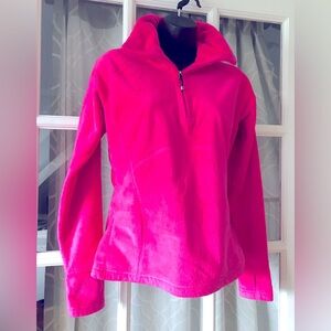 Obermeyer size S Vail bright pink velvety fleece jacket in EUC pet-free home
